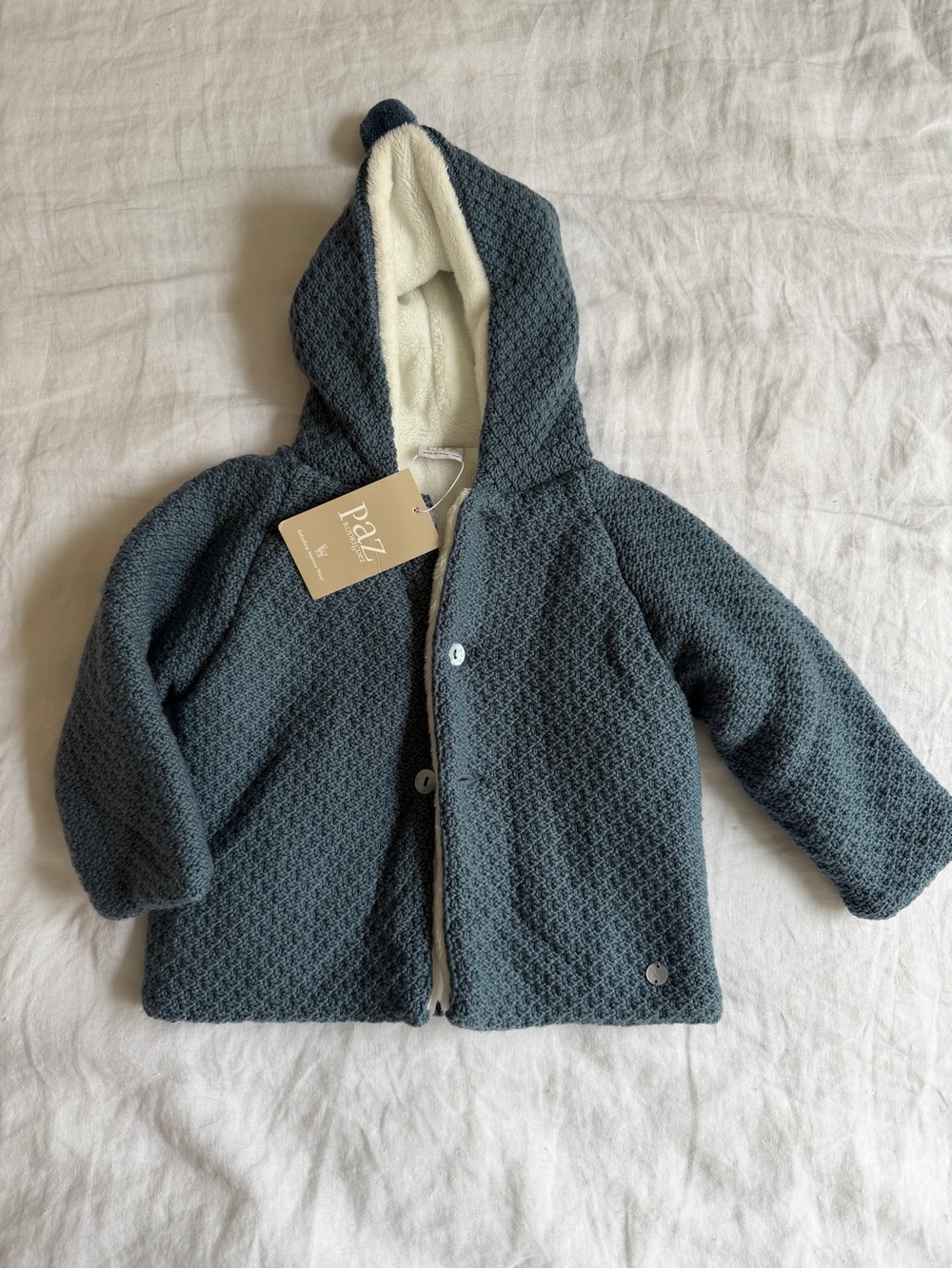Paz Rodríguez Teddy Newborn Coat — 24M — NEW WITH TAGS
 Wool with soft plush
